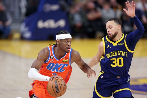 okc thunder vs golden state warriors match player stats